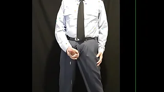 Dutch Airforce Major jerks off